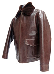 Летная куртка, кожаная :: Авиационная Автомобильная :: Модель AJ006AM ::