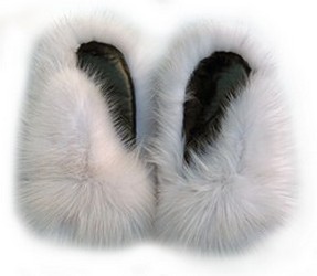 вварежки из натурального меха отделка: лиса Arctic
