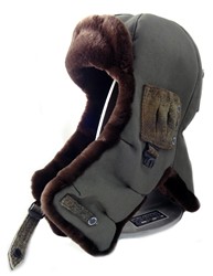 Головной убор на меху - шлем с завязками - Артикул 5251.канвас