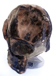 шлем меховой 6054--капсель+подкладка бобер
